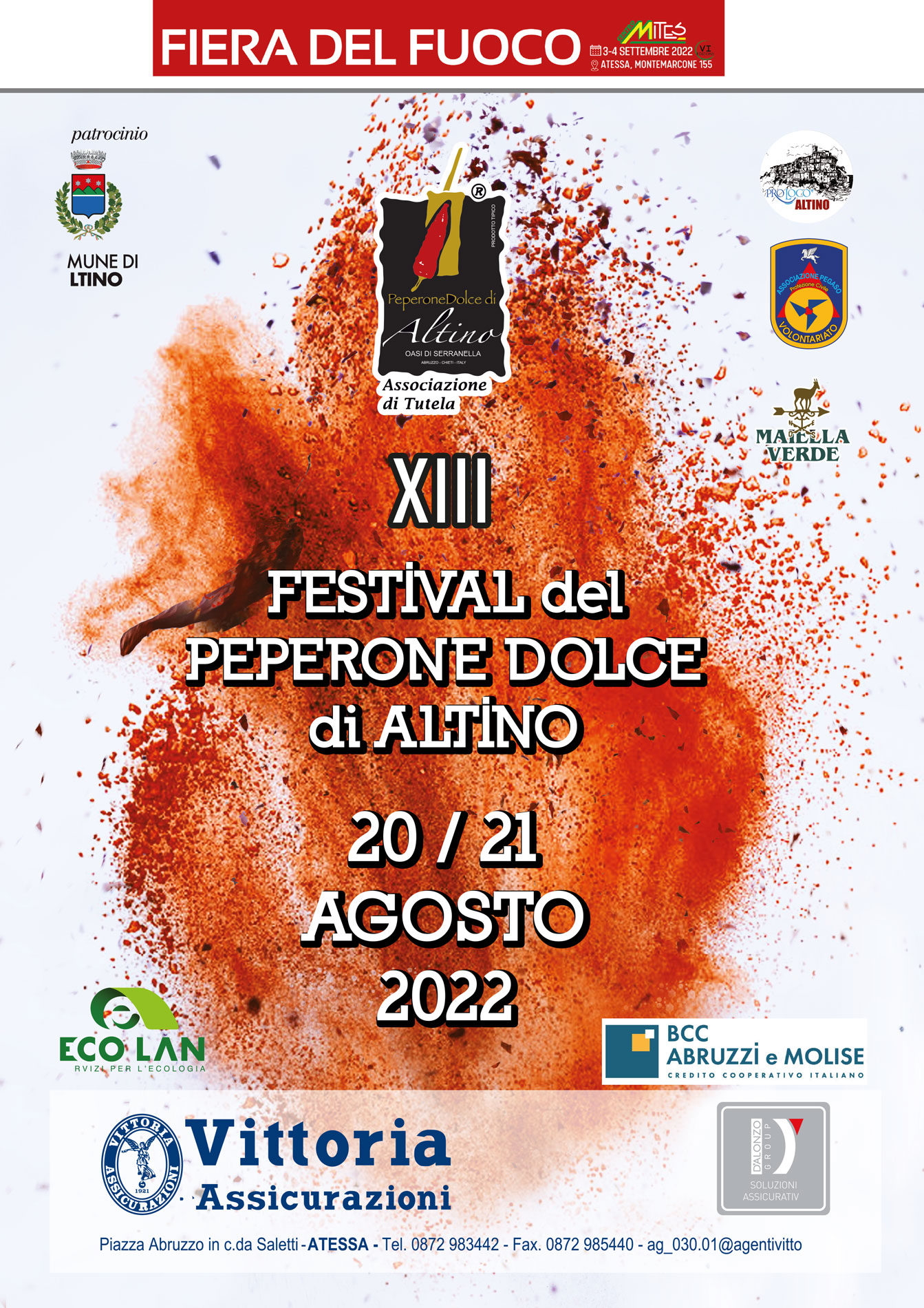 Locandina Festival del Peperone Dolce di Altino