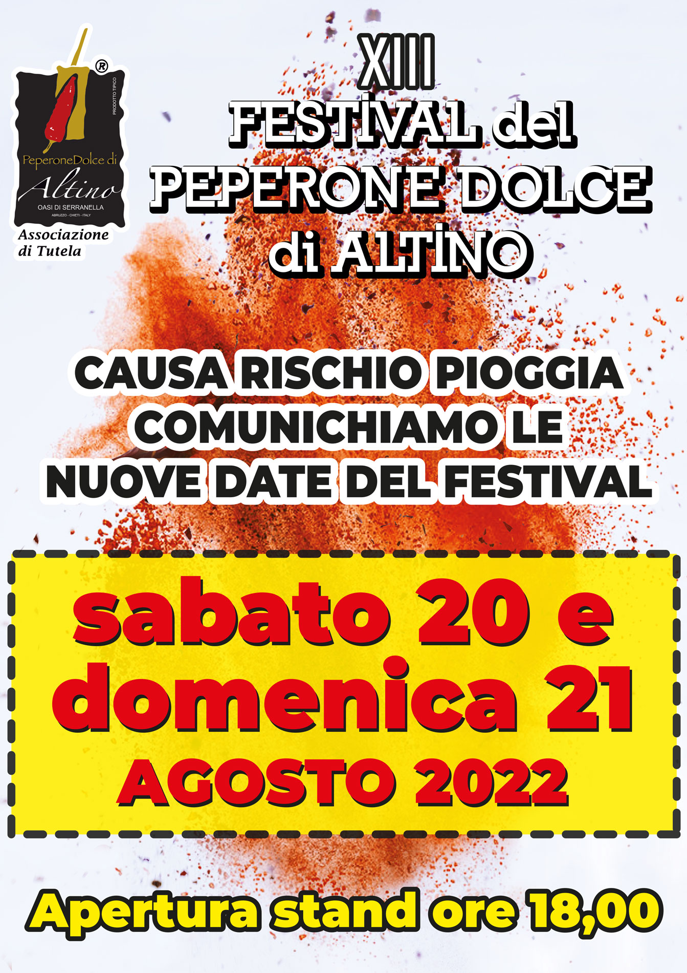 Locandina Festival del Peperone Dolce di Altino