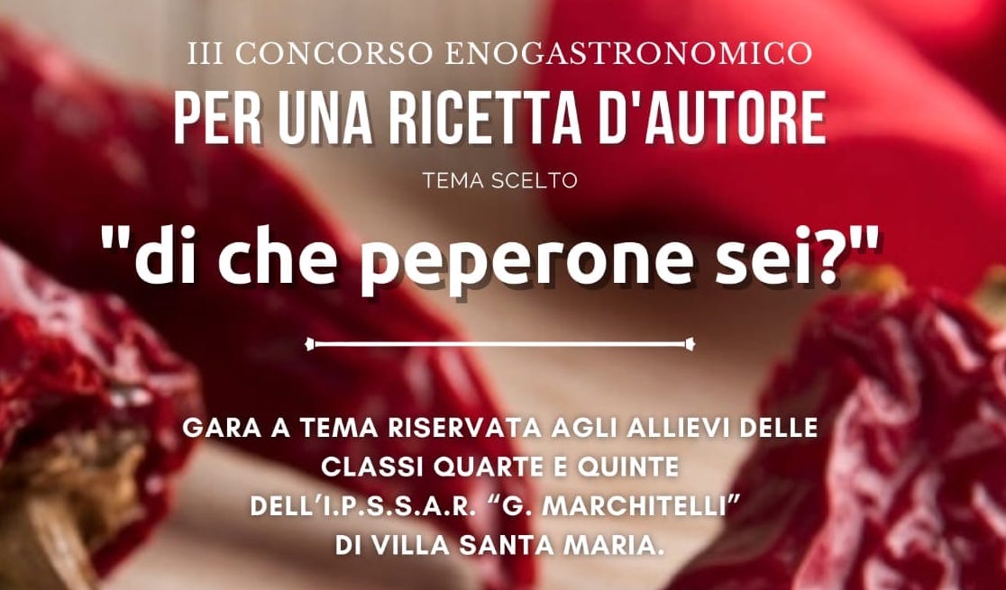Peperone Dolce di Altino - eccellenza culinaria protagonista del concorso di Villa Santa Maria