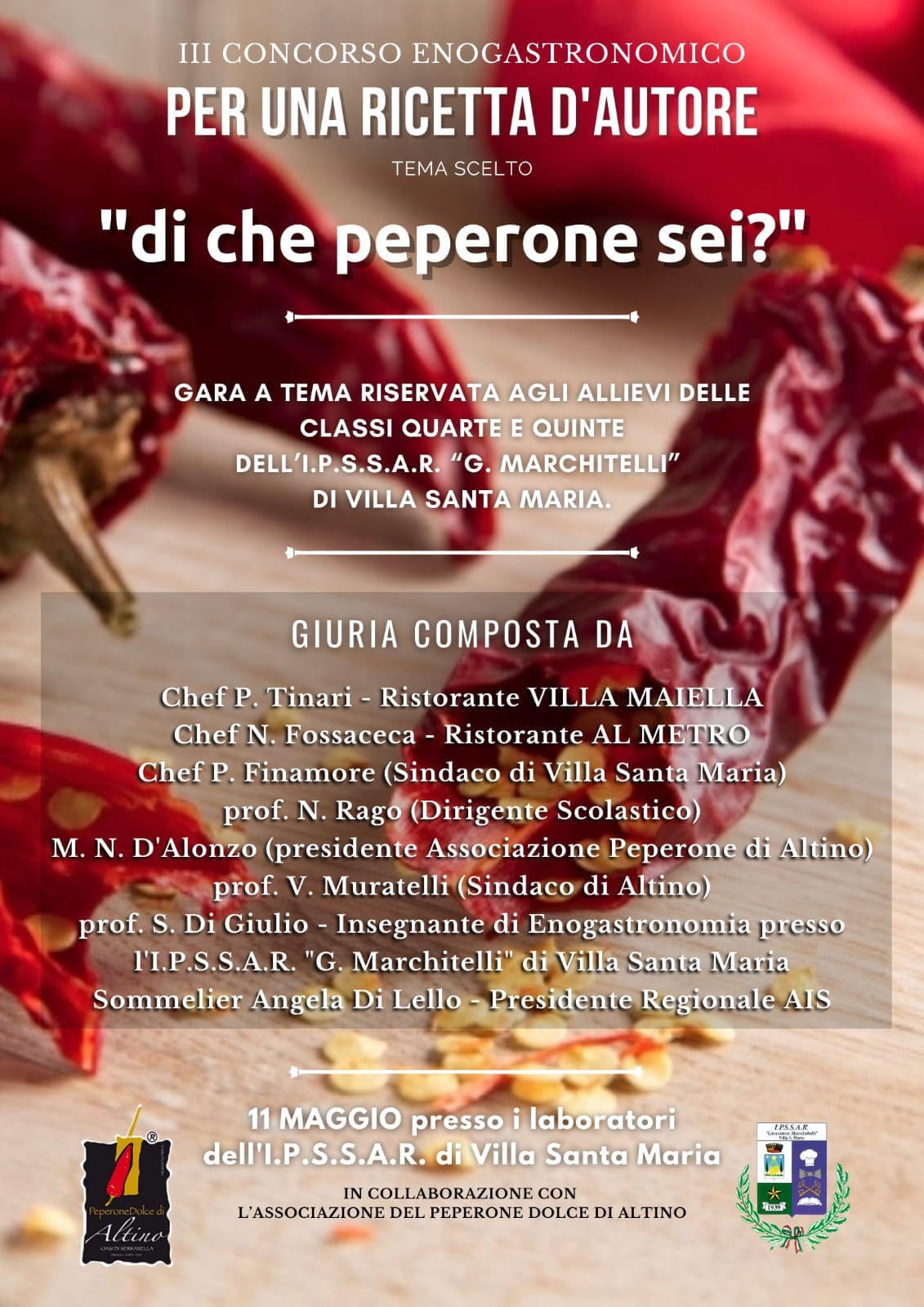 Peperone Dolce di Altino - eccellenza culinaria protagonista del concorso di Villa Santa Maria