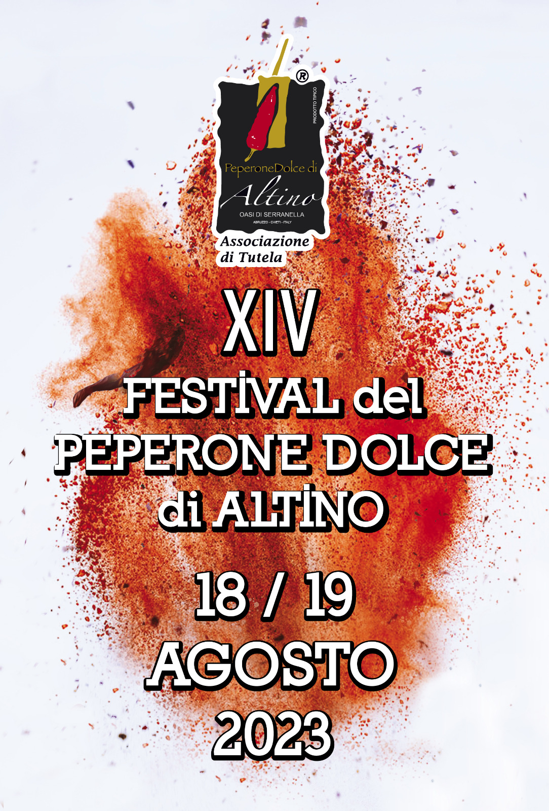 XIV Festival del Peperone Dolce di Altino - Locandina 2023