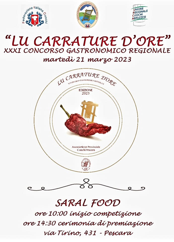 Locandina - lu carrature d'ore - Seral food Pescara 2023