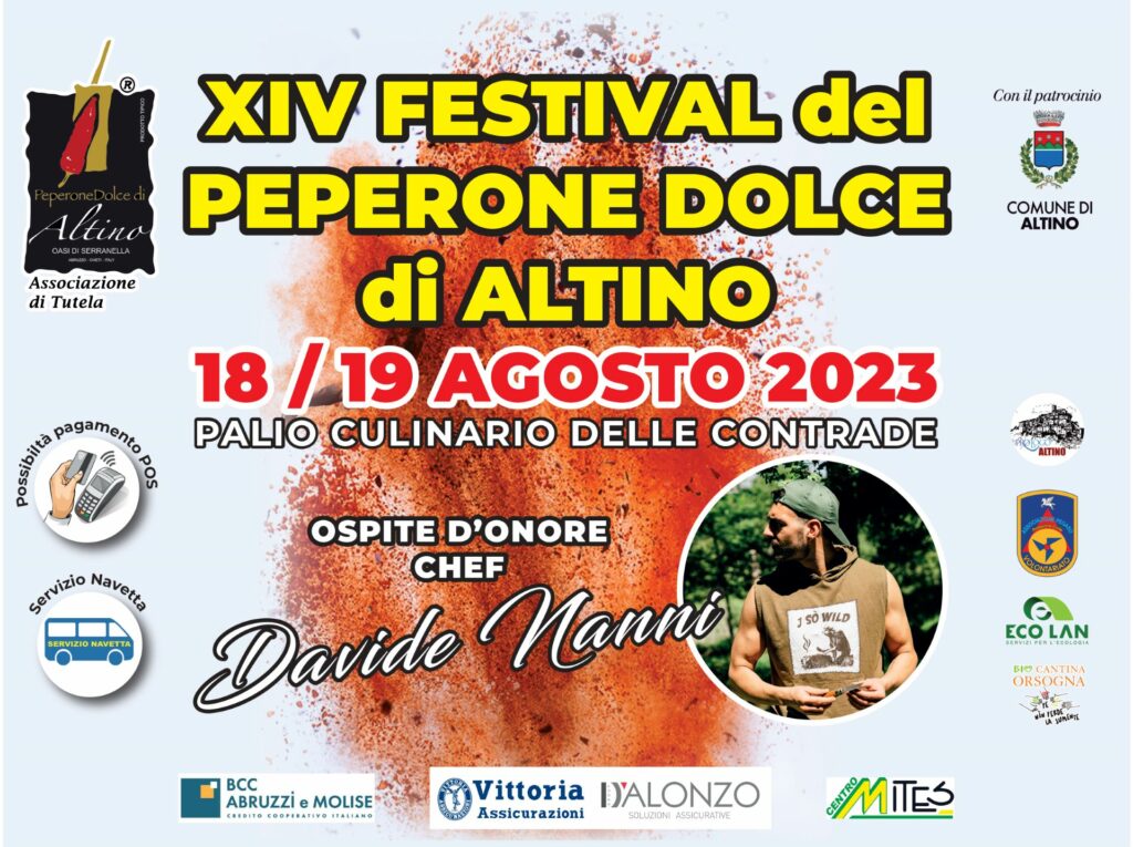 XIV Festival del Peperone Dolce di Altino - Locandina 2023